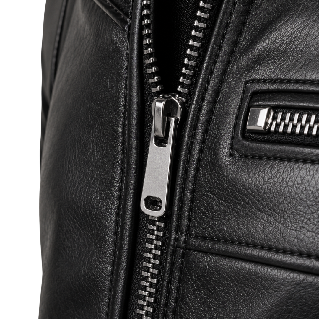 Shadow Rider Black Leather Jacket